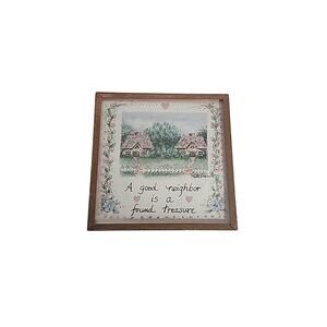 Vintage Linda Grayson Refrigerator Magnet 2.5x2.5 USA "A Good Neighbor is....."